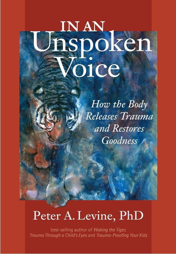 This month’s Heal Everything Book Club pick: In an Unspoken Voice: How the Body Releases Trauma and Restores Goodness by Peter A. Levine This month’s Heal Everything Book Club pick: In an Unspoken Voice: How the Body Releases Trauma and Restores Goodness by Peter A. Levine