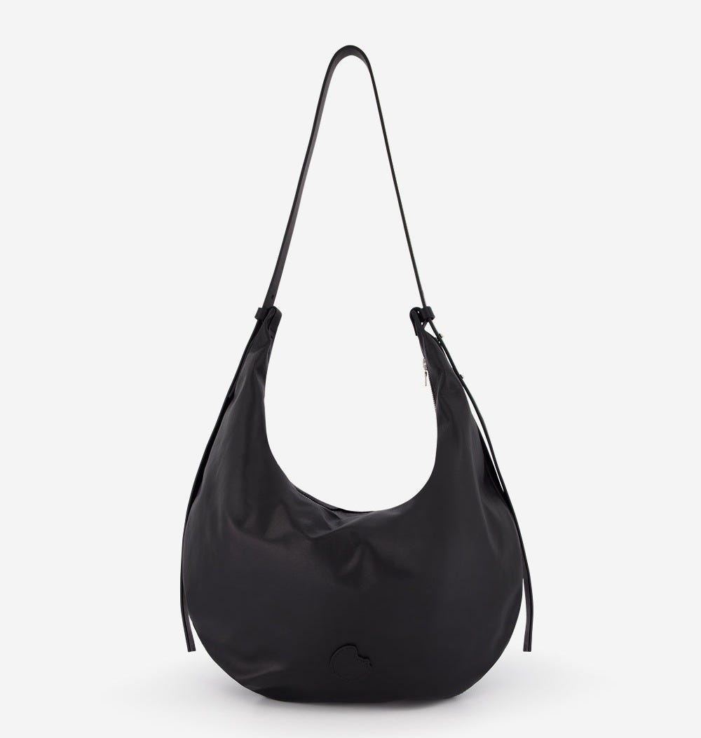 Leather Crescent Bag