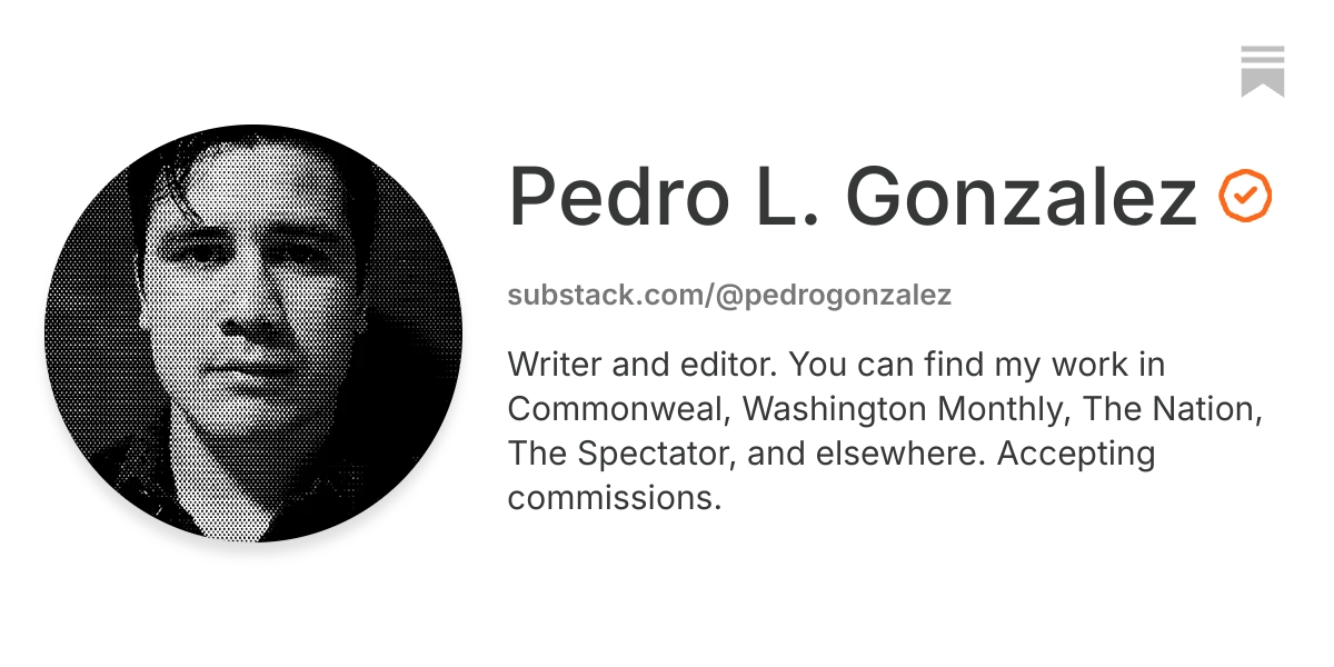Pedro L. Gonzalez | Substack