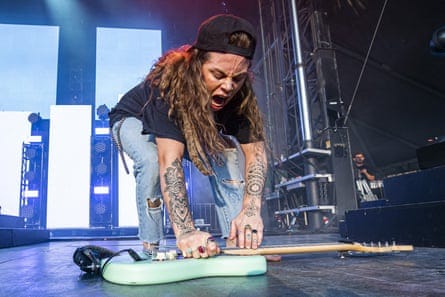 Tash Sultana performs in Atlanta, Georgia, in 2019.