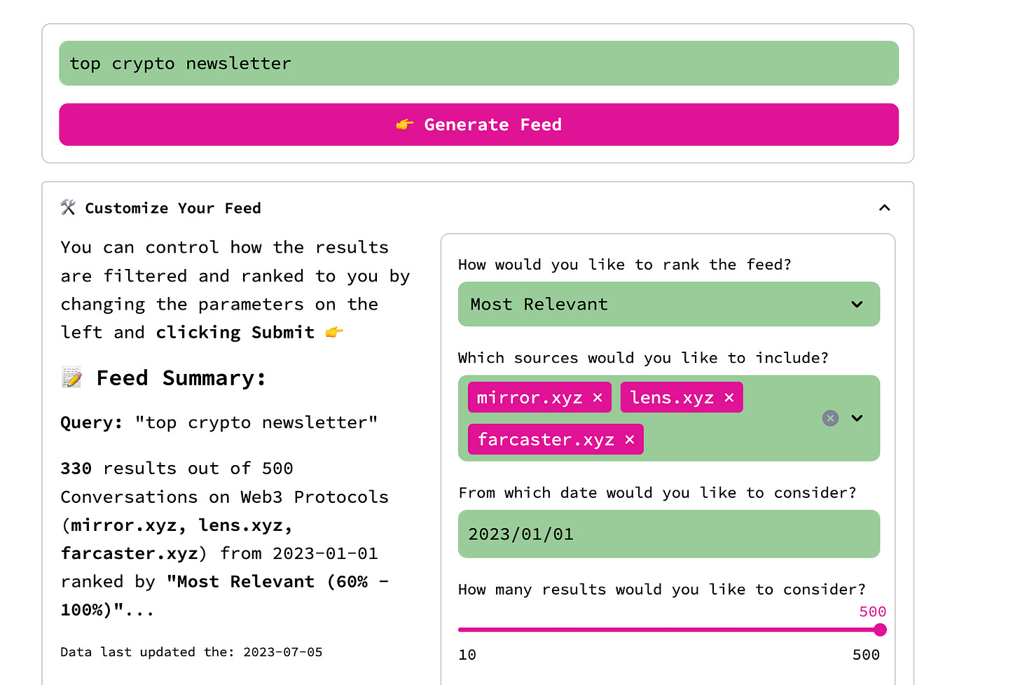 Part of what makes MBD interesting is the fact that it lets you customise how and where the data that goes into your content stream is sourced from. Part of what makes MBD interesting is the fact that it lets you customise how and where the data that goes into your content stream is sourced from.