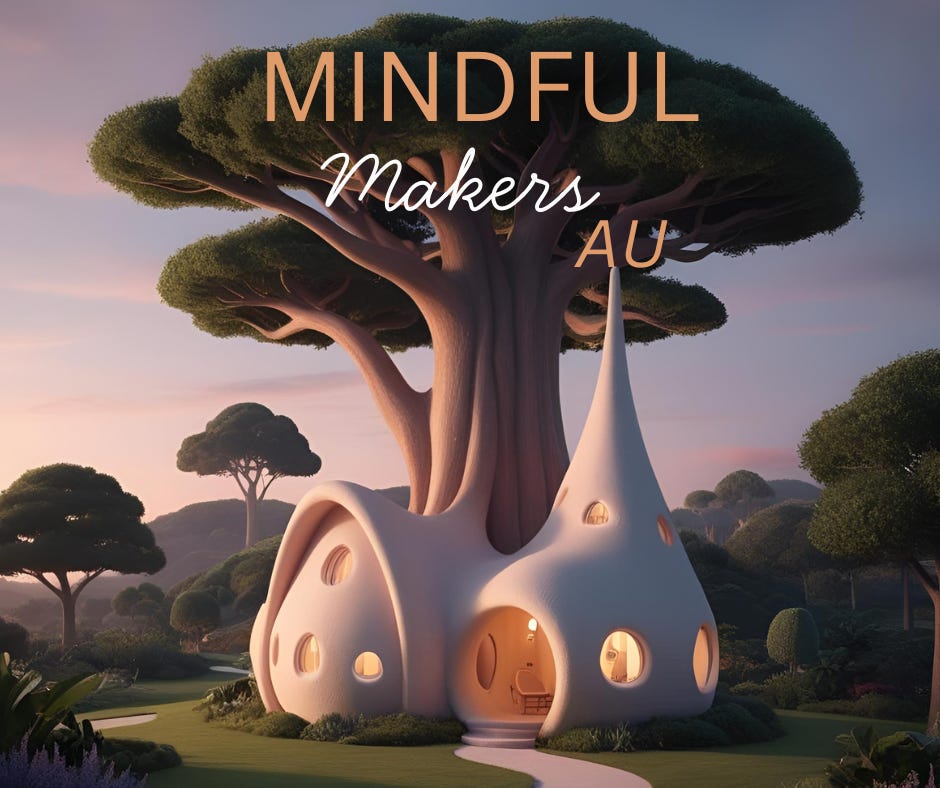 MindfulMakersAU Futuristic Vision, created with canva.com