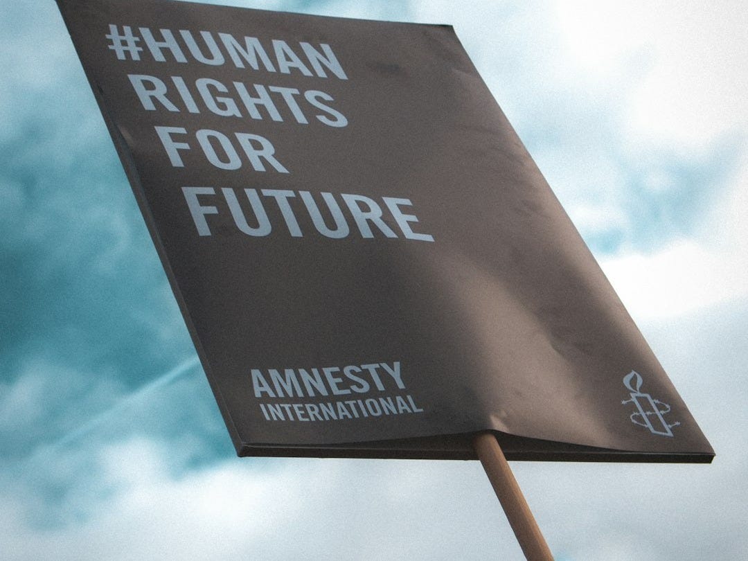 Human Rights For Future signage Human Rights For Future signage