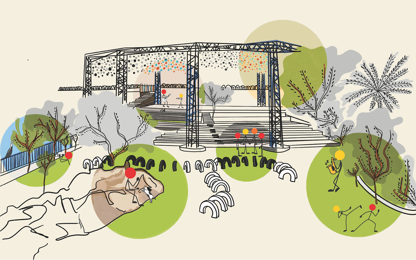 A sketch of Udaan Park in Udaipur, Rajasthan A sketch of Udaan Park in Udaipur, Rajasthan