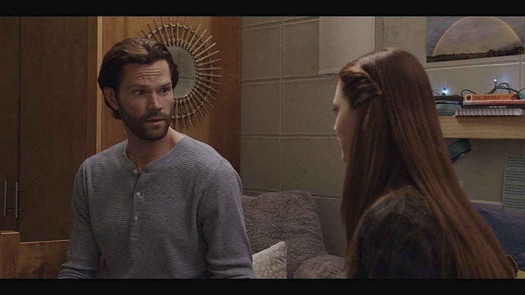 Cordell Walker sitting down with Stella. Cordell Walker sitting down with Stella.