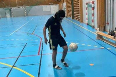 Daniel Yaakob broke the Guinness World Record for the longest marathon controlling a football (male), managing the feat for 28 hours, 21 minutes and 2 seconds. Photo courtesy of Guinness World Records