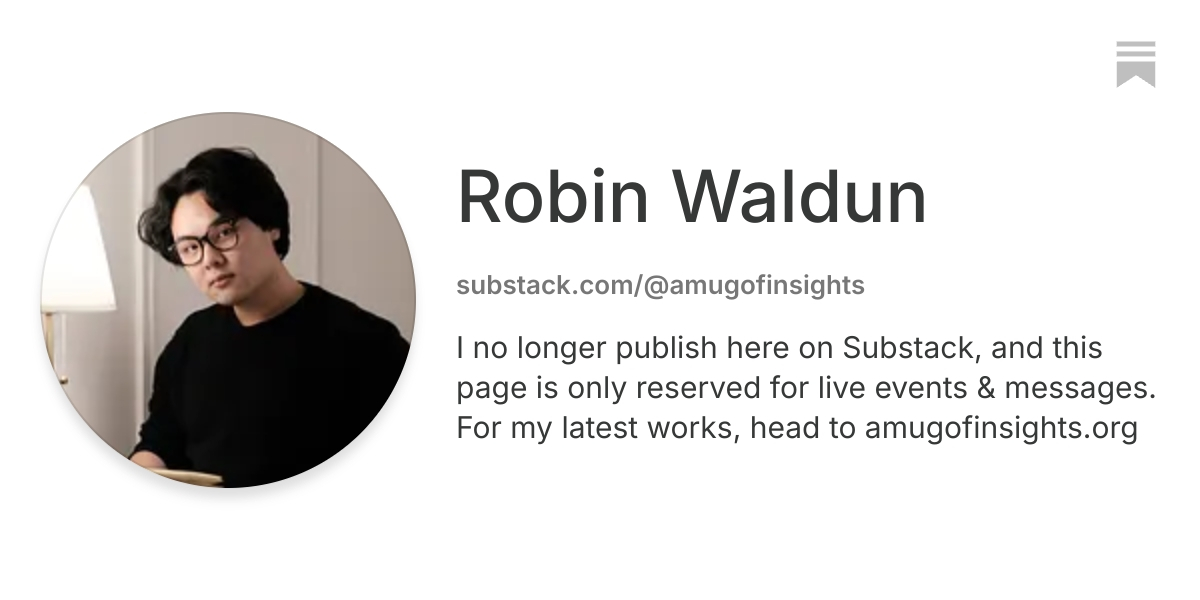Robin Waldun | Substack