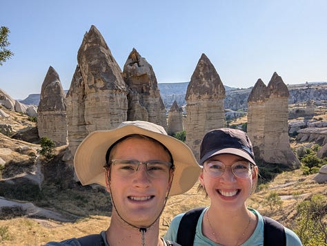 Görkündere Valley and view over Göreme