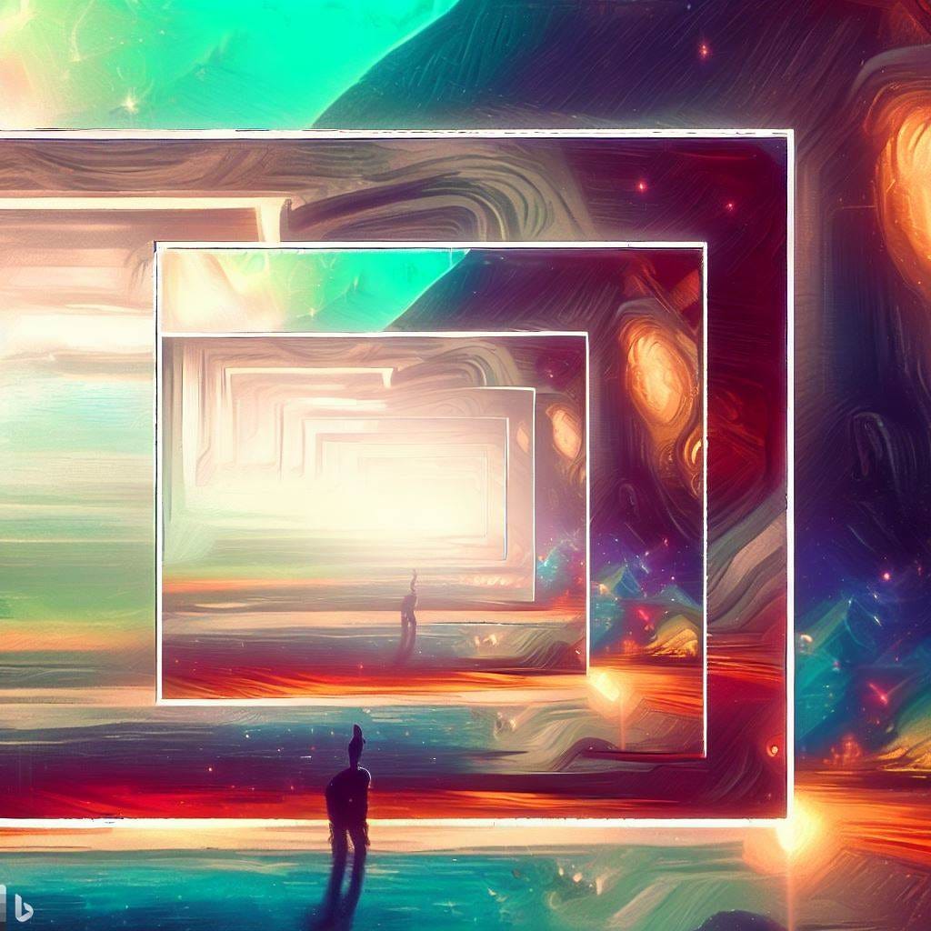 picture within the same picture within the same picture, digital art
