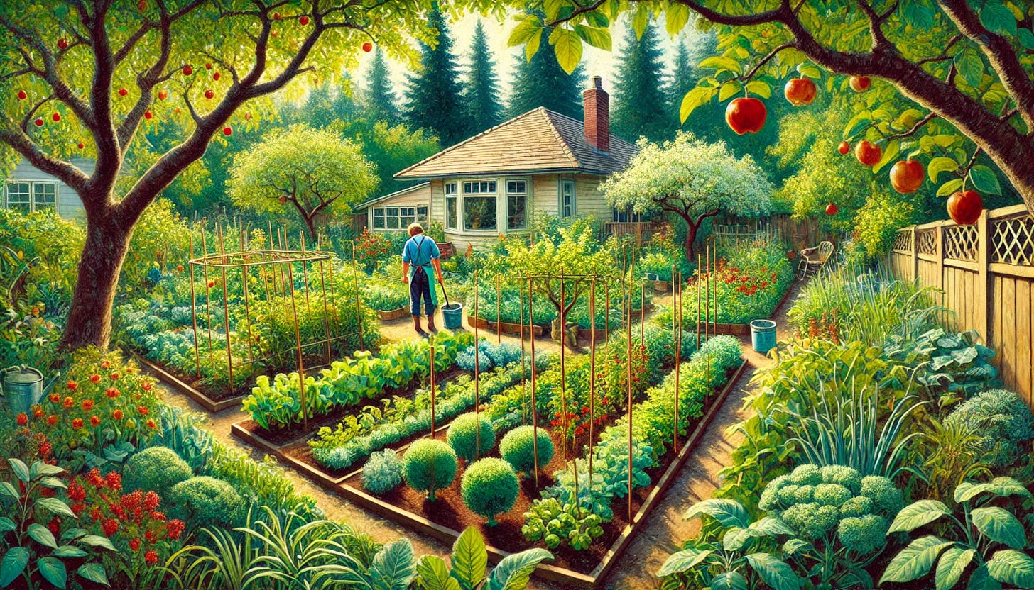 A large home garden.