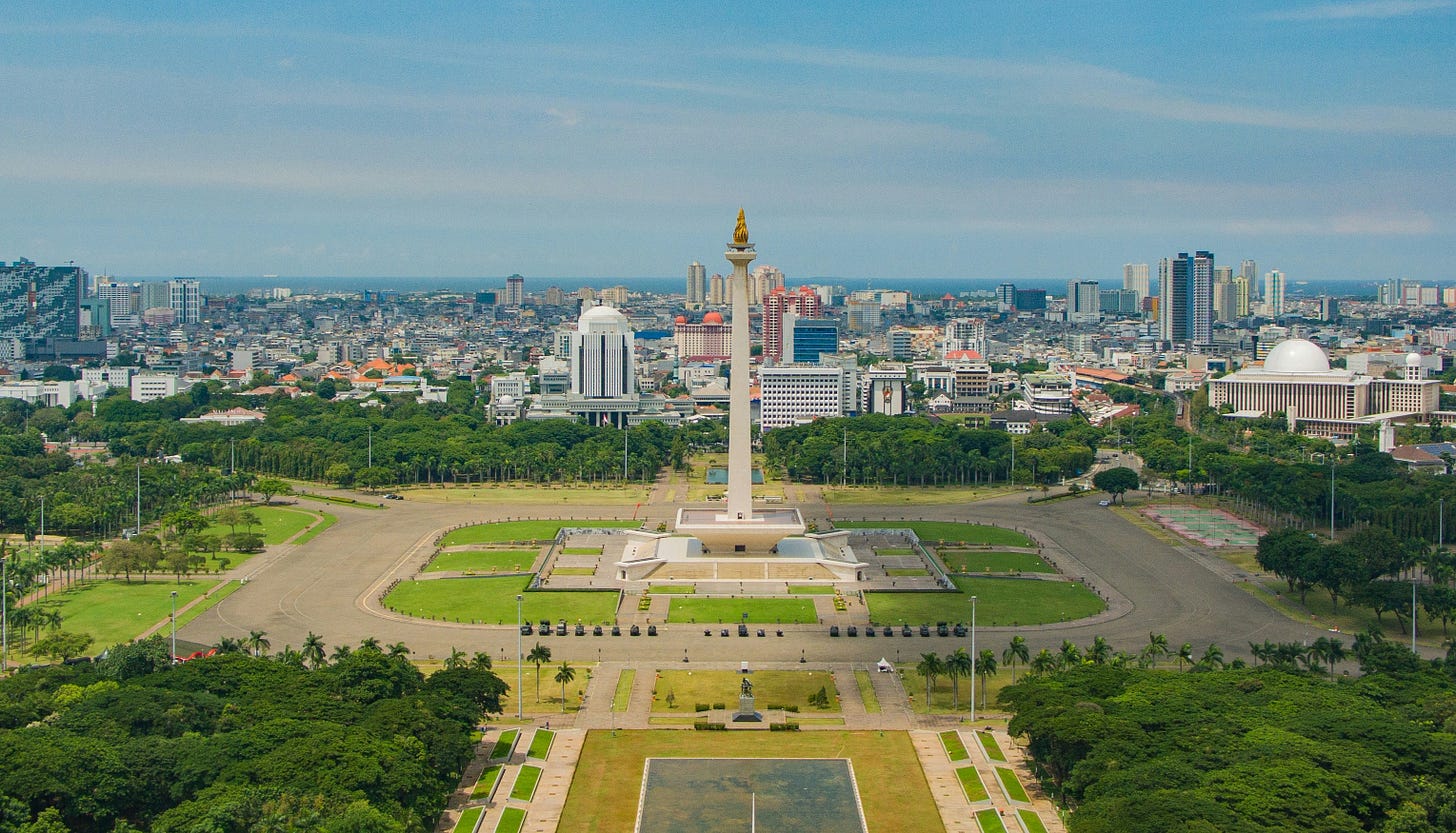 A view of the National Monument in Jakarta, Indonesia, who will lead the UN Human Rights Council in 2026.