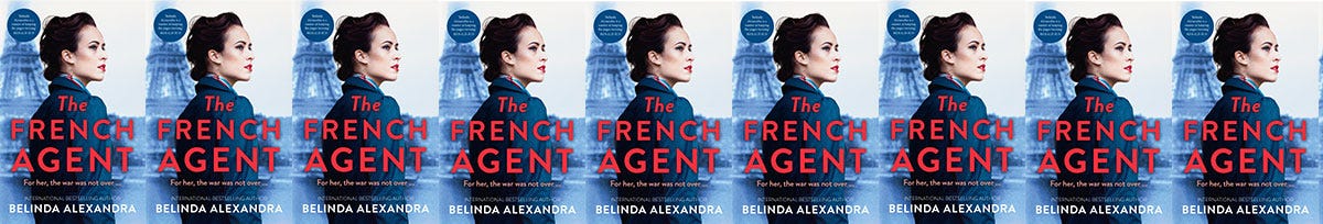 The cover of The French Agent 9 times in a row