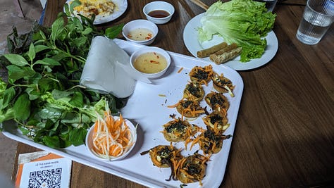 scenes of dining in Hue, Vietnam