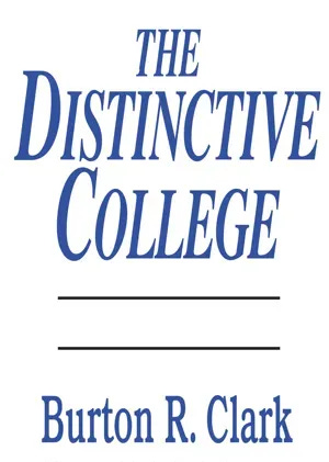 [PDF] The Distinctive College by Burton R. Clark, 2nd edition ...