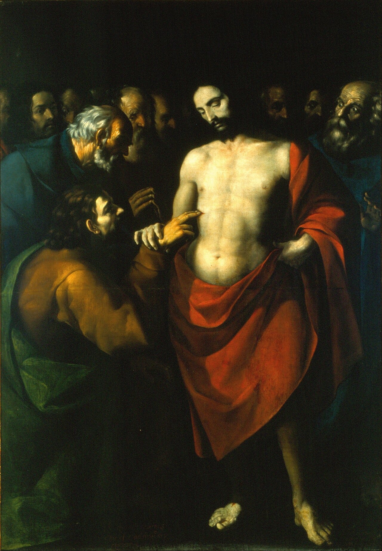 Sebastian Lopez de Arteaga, The Incredulity of Saint Thomas, about 1643 Sebastian Lopez de Arteaga, The Incredulity of Saint Thomas, about 1643
