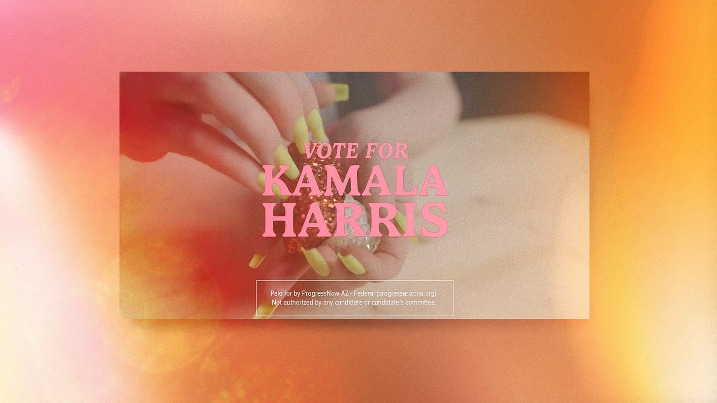 This quietly genius political ad uses ASMR to sell voters on Kamala Harris