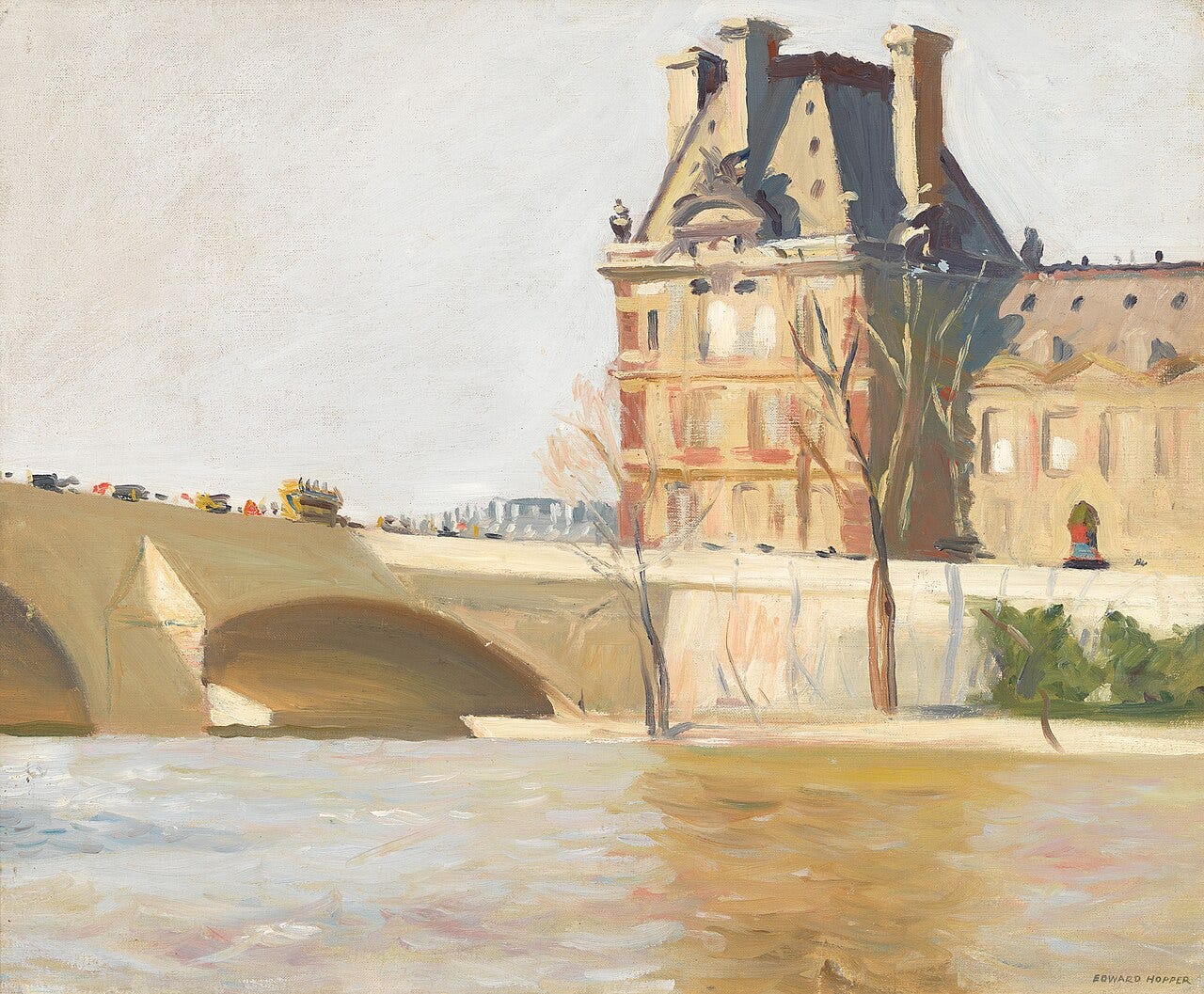 Edward Hopper's painting of the Pont Royal bridge over the Seine in Paris.