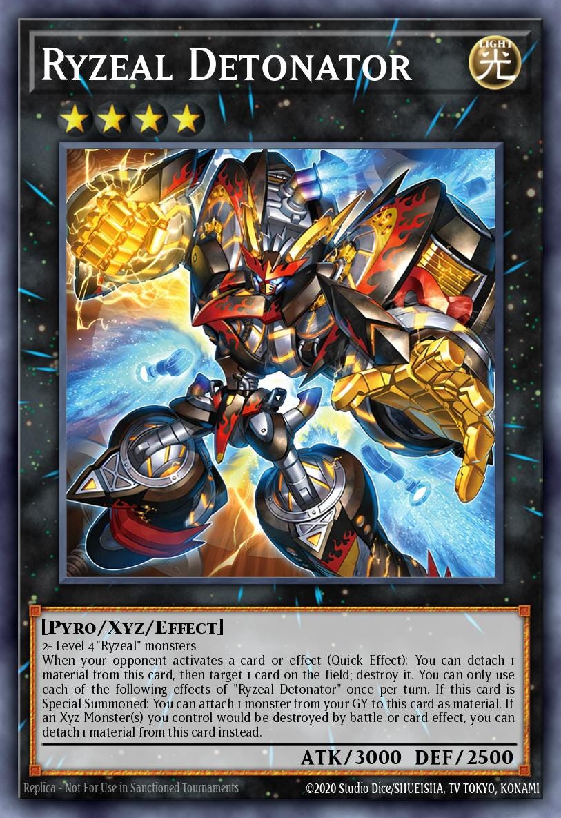 Ryzeal Detonator - Yu-Gi-Oh! Card Database - YGOPRODeck