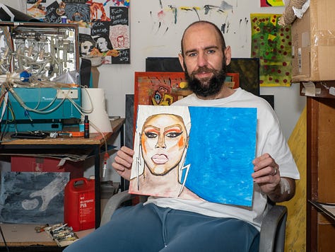 SLART in his Studio.