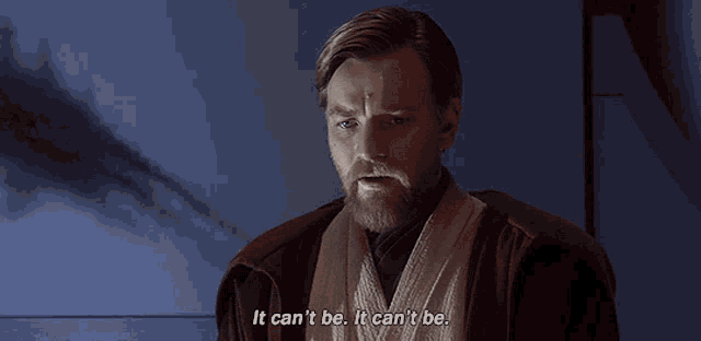 a man with a beard says it can 't be