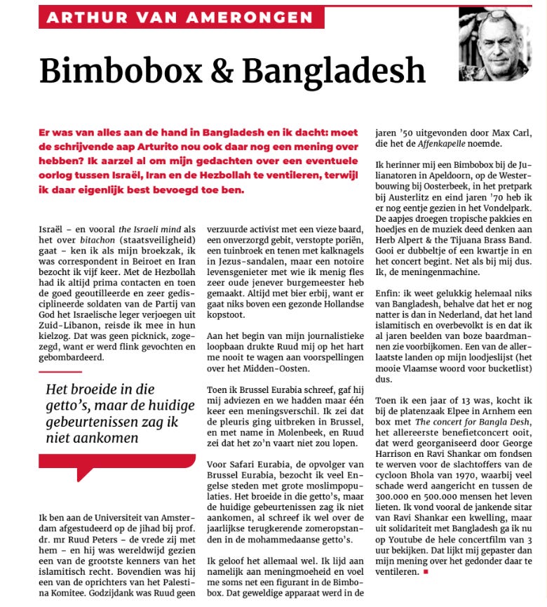 Column! - by Arthur van Amerongen - Arthur’s Substack