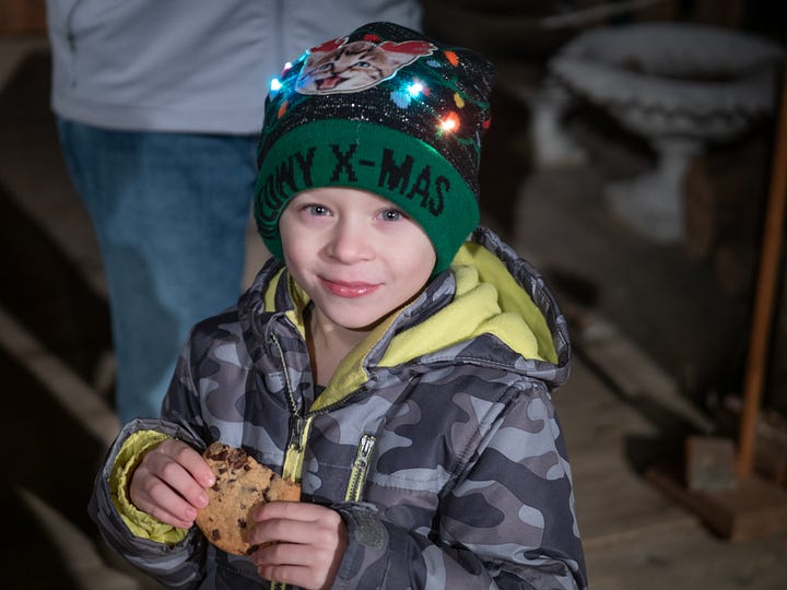 Santa, cookies and hot cocoa at the Barrett House 2018