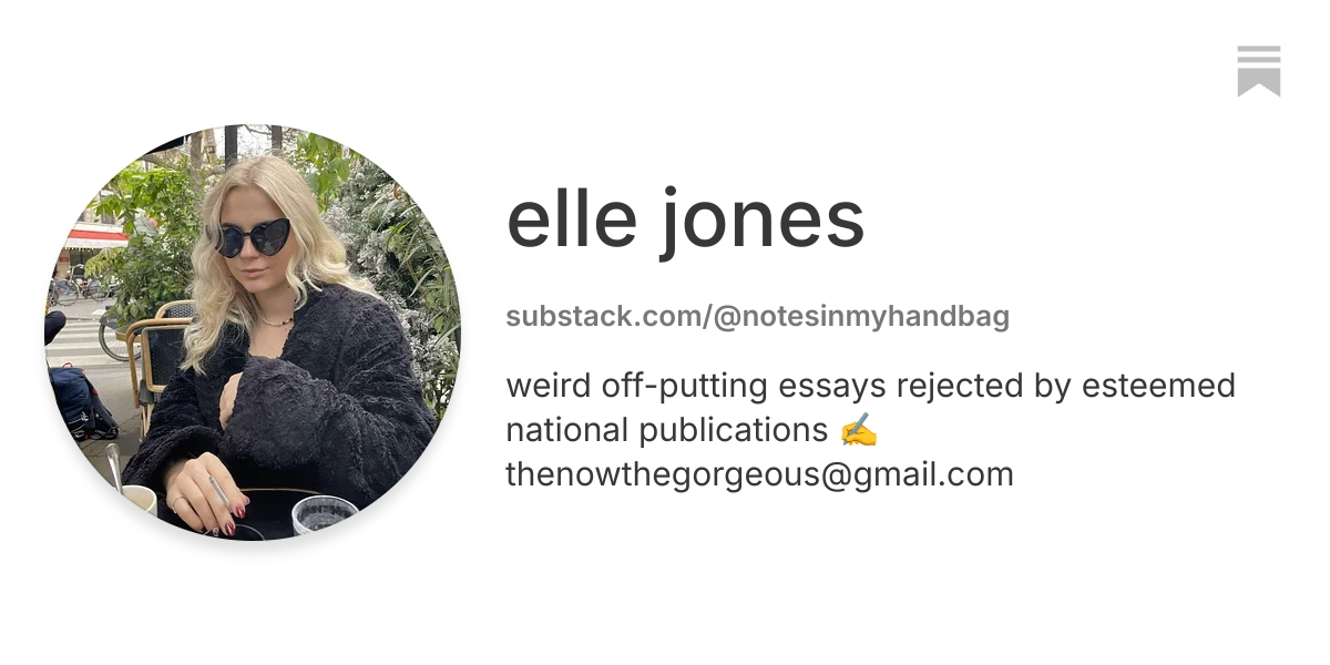 elle jones | Substack