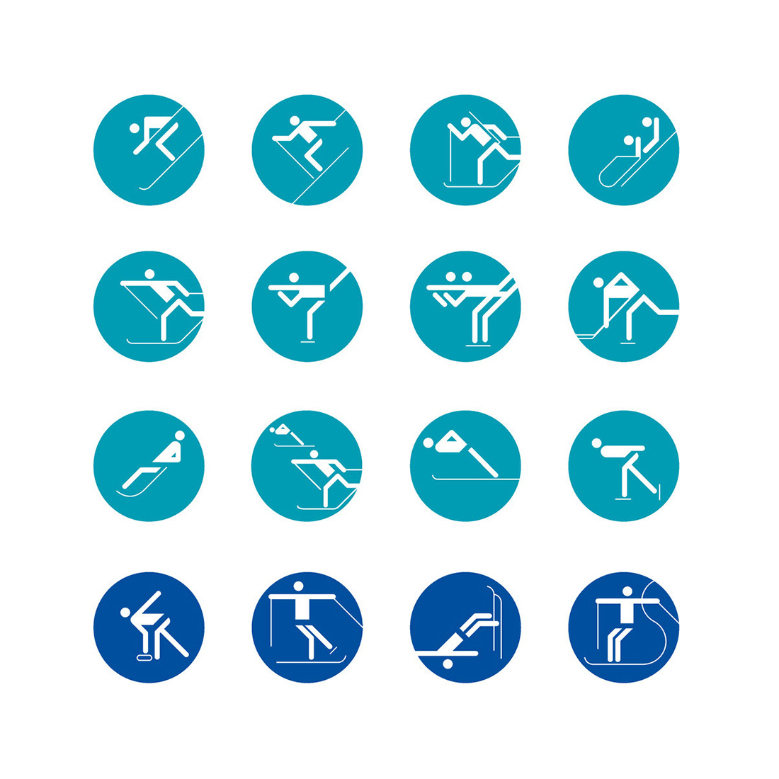 Calgary 88 Winter Olympic Pictograms Calgary 88 Winter Olympic Pictograms