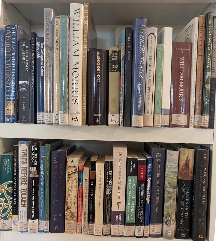 4 TBR shelves of books