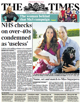 A newspaper with a couple and a dog
Description automatically generated A newspaper with a couple and a dog
Description automatically generated