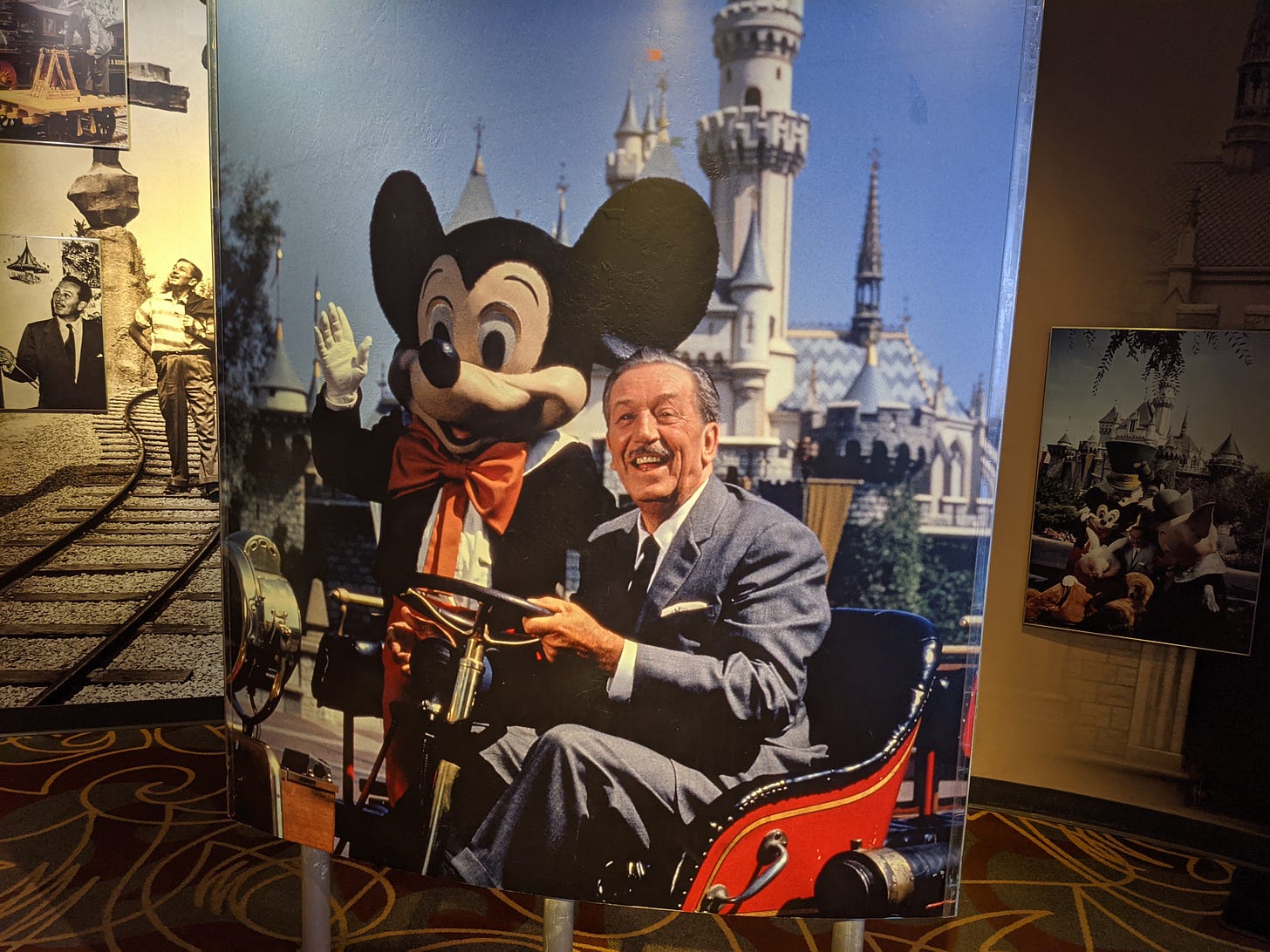 One of the last photos taken of Walt Disney in Disneyland. On display at Hollywood Studio’s One Man’s Dream exhibit One of the last photos taken of Walt Disney in Disneyland. On display at Hollywood Studio’s One Man’s Dream exhibit