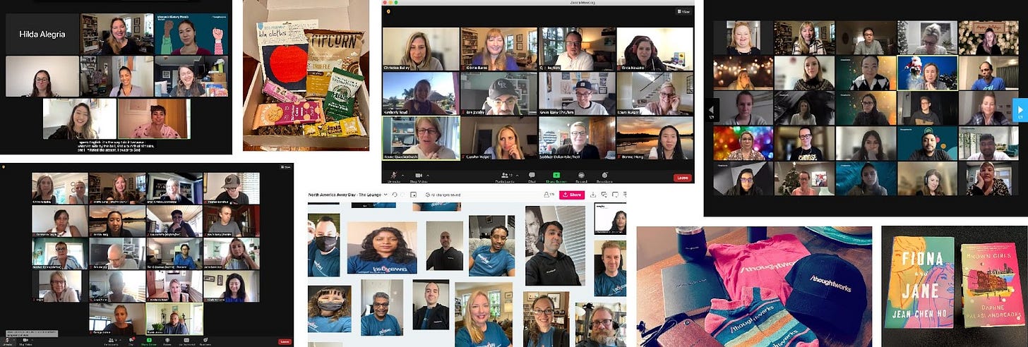 From panel talks, snack delivery, team calls, virtual wine tastings, and online Away Day, to swag drops and book clubs, we have found ways to foster community, culture, and collaboration outside of physical office interaction.