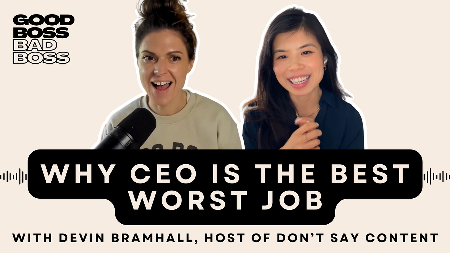 Good Boss Bad Boss Why CEO is the best worst job Devin Bramhall Joei Chan