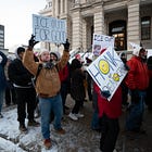 Anti-ICE rally in downtown Lafayette: ‘Seems appropriate – cold and brutal’