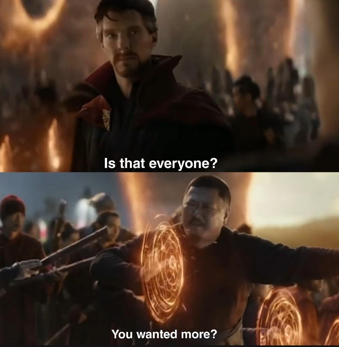 Just realized something about this scene : r/Marvel