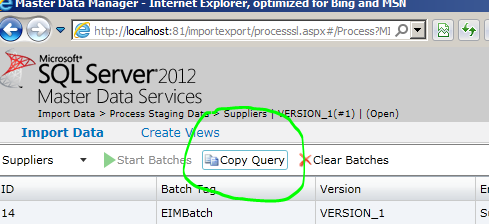 Master Data Services SQL Server Staging Process Master Data Services SQL Server Staging Process