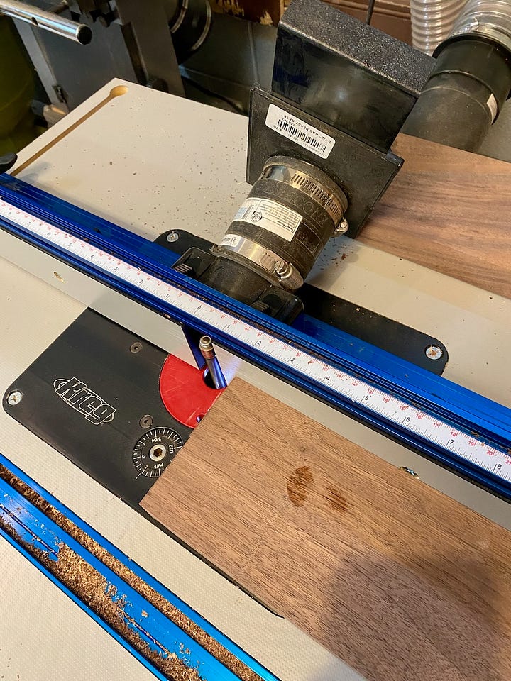 Starting with a rough-sawn board, I cut, ripped and jointed to be able to make the necessary parts.