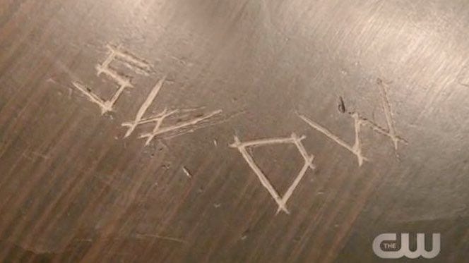 supernatural sam dean winchester initials carved into wood supernatural sam dean winchester initials carved into wood