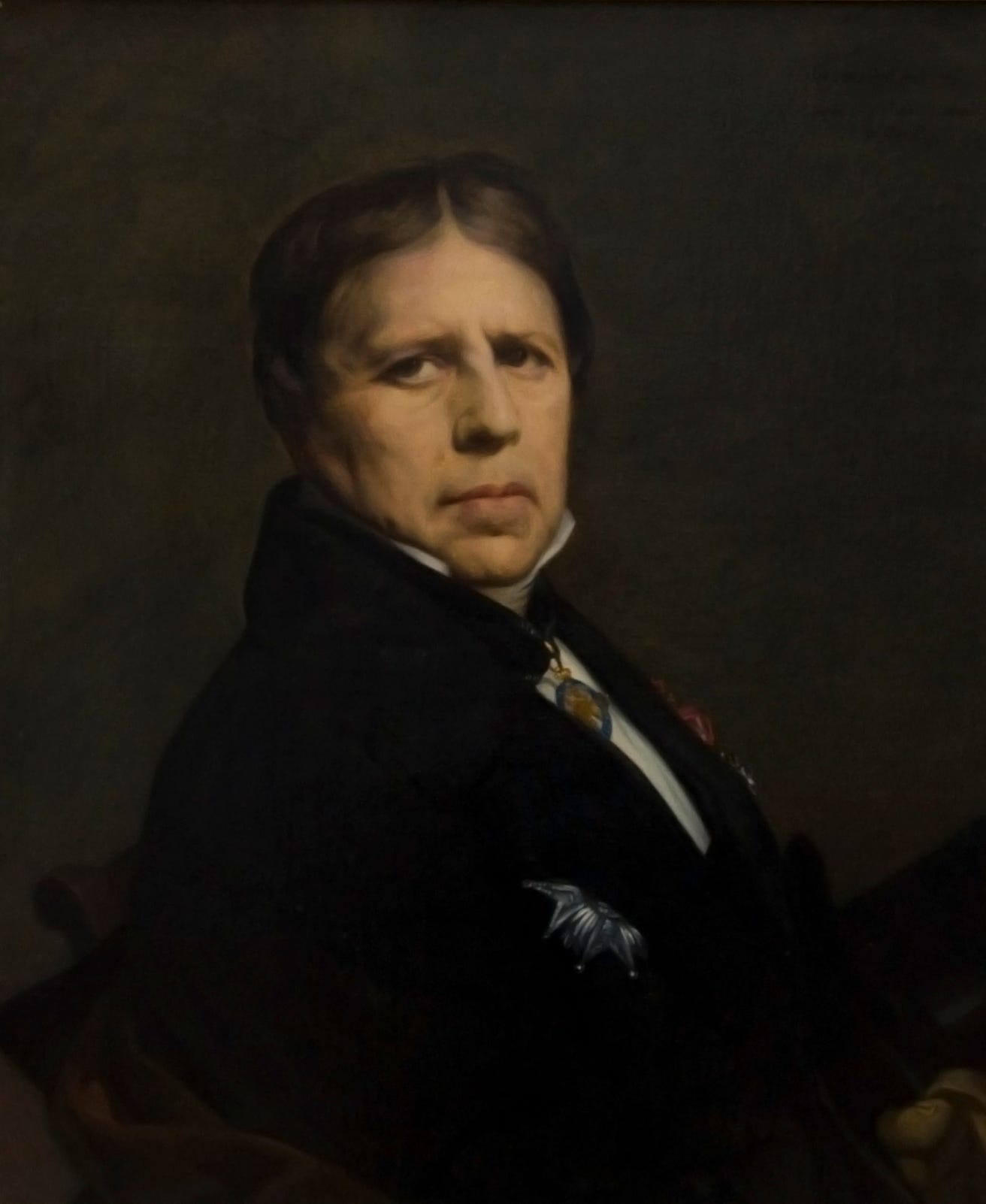 Jean Auguste Dominique Ingres, Self Portrait, 1864 to 1865. Royal Museum of Fine Arts, Antwerp. Jean Auguste Dominique Ingres, Self Portrait, 1864 to 1865. Royal Museum of Fine Arts, Antwerp.