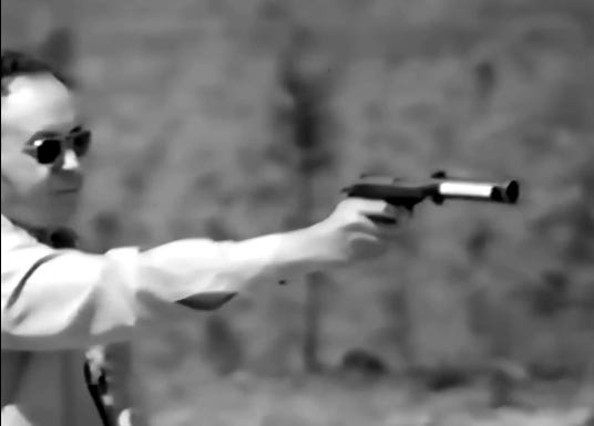 File:Firing the Walther P38 with silencer (2).jpg - Wikimedia Commons