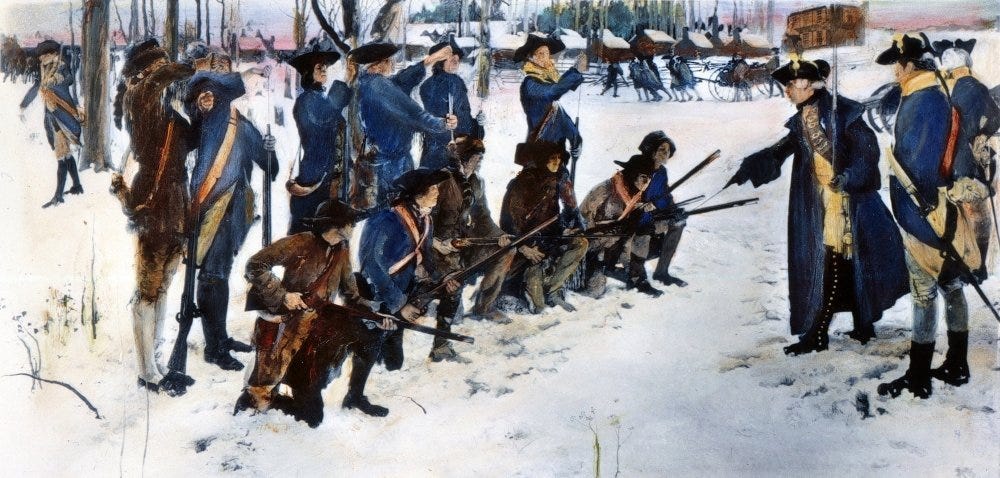 Amazon.com: Valley Forge Steuben 1778 Nbaron Friedrich Von Steuben Drilling American Troops At Valley Forge 1778 After A Mural Painting C1910 By Edwin Austin Abbey Poster Print by (24 x 36): Posters & Prints Amazon.com: Valley Forge Steuben 1778 Nbaron Friedrich Von Steuben Drilling American Troops At Valley Forge 1778 After A Mural Painting C1910 By Edwin Austin Abbey Poster Print by (24 x 36): Posters & Prints