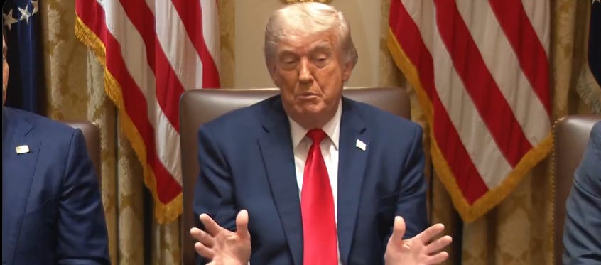 In Between Naps, Trump Blames Biden For The Lincoln Memorial