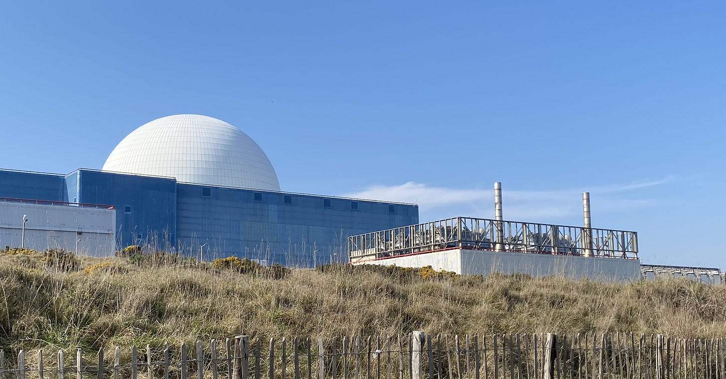 Sizewell B on a beautiful day.
