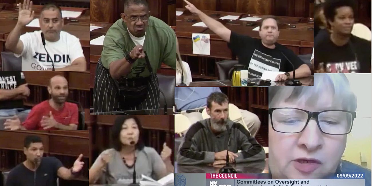 Recap: New York City Citizens, Sanitation Workers and Other Workers Testify Before the New York City Council, September 9, 2022
