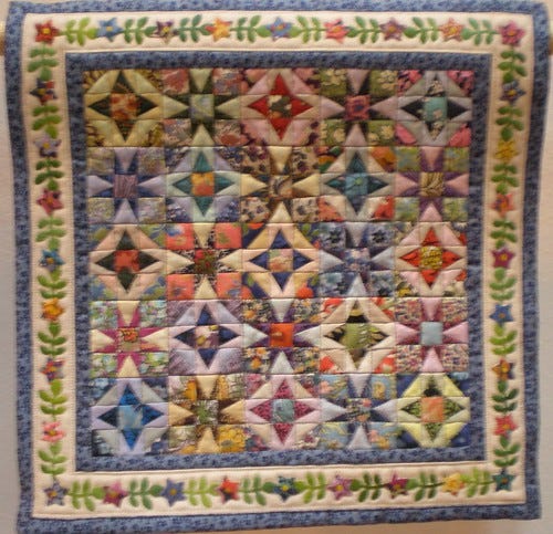Second place in the Miniature Quilts Category Second place in the Miniature Quilts Category