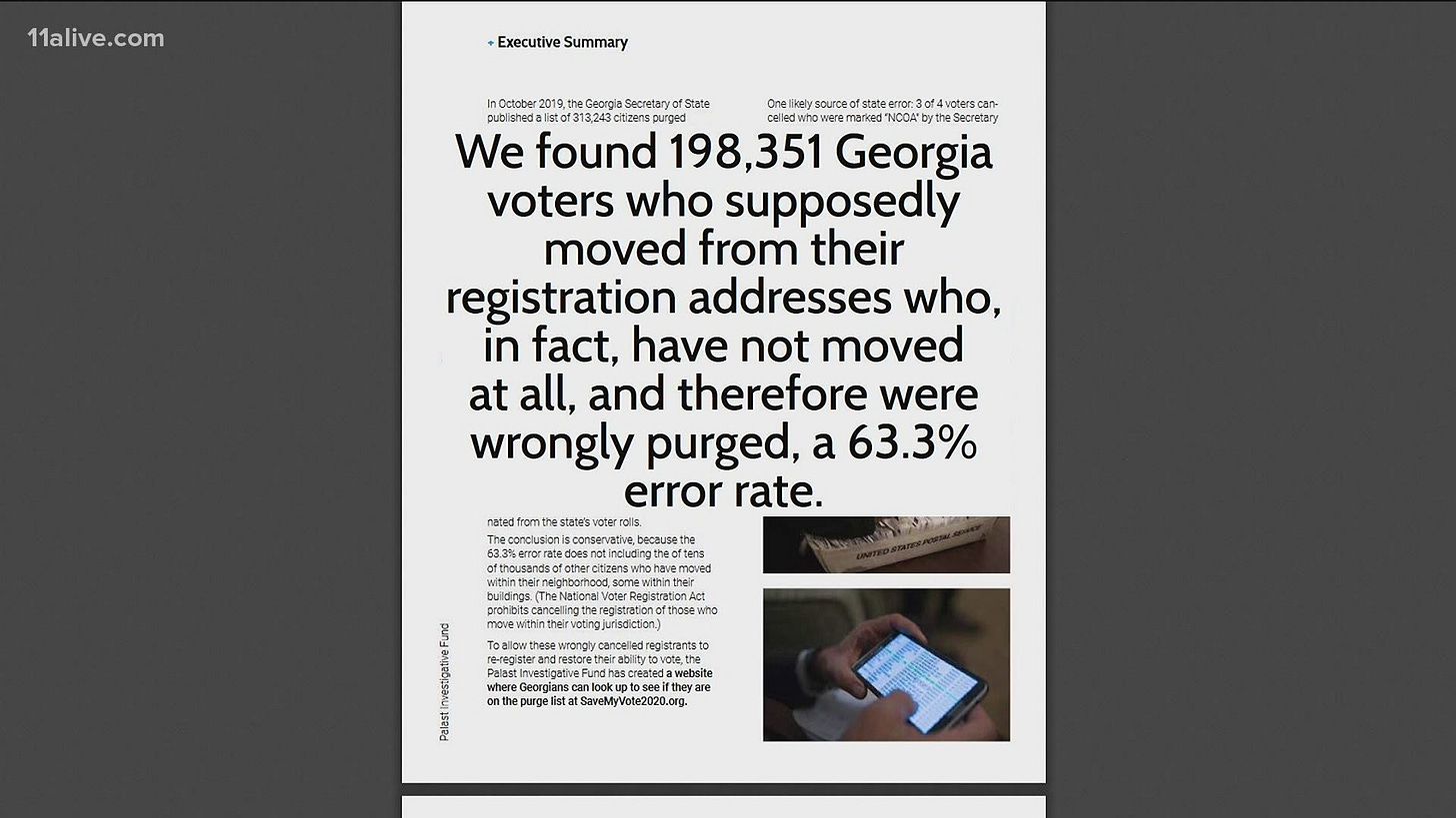 ACLU report on Georgia voting rolls released | 11alive.com