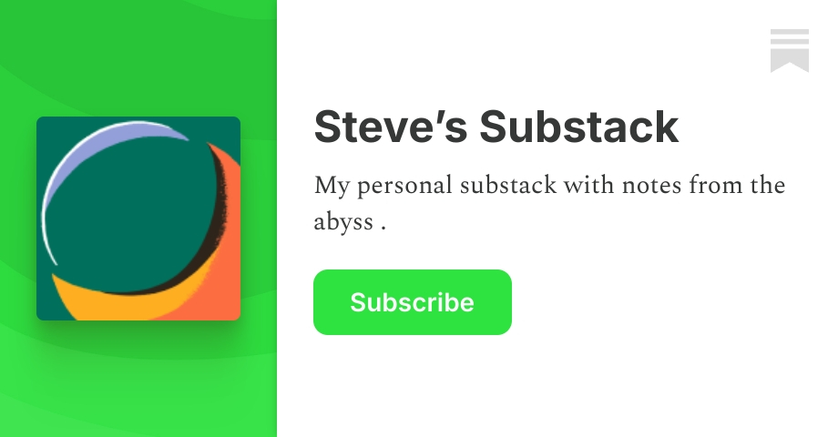 Steve’s Substack | Substack