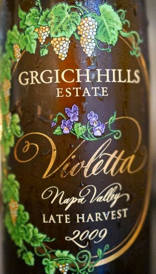 A - Grgich - Violetta, label CU A - Grgich - Violetta, label CU