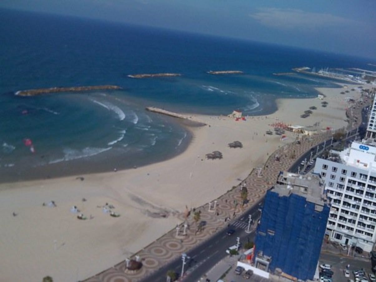 Dec 11, 2009, posted on FB, "I just did my jogging here. It blew me away to see what Tel Aviv has to offer!"