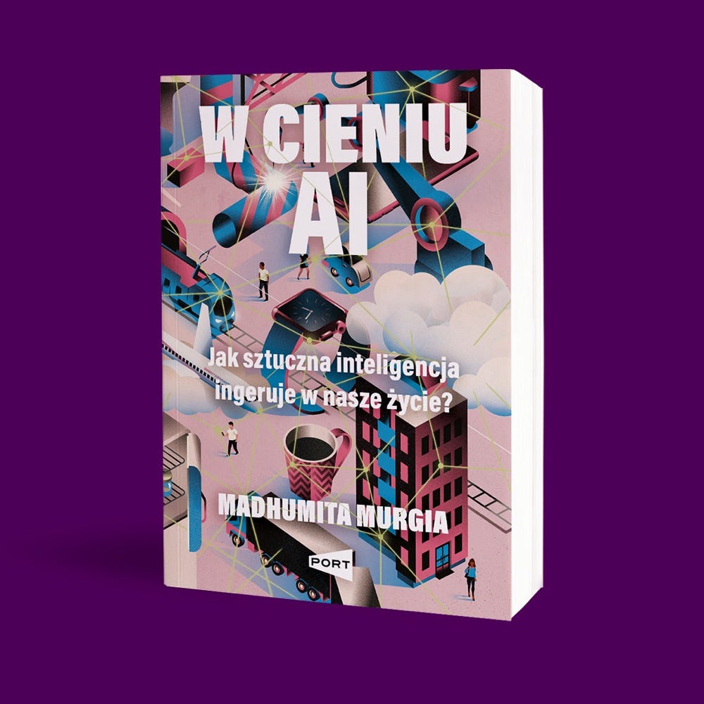 Na zdjęciu książka „W cieniu AI”. Na zdjęciu książka „W cieniu AI”.